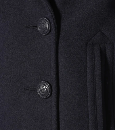 Shop Polo Ralph Lauren Wool-blend Coat In Blue