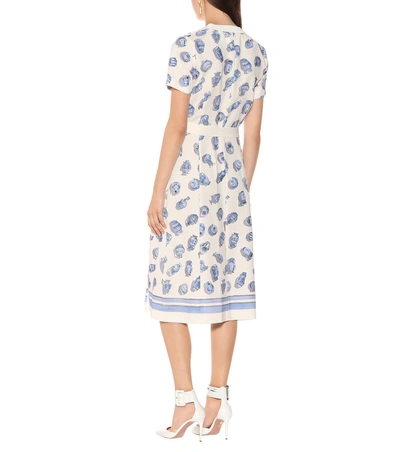 Shop Altuzarra Caletta Printed Midi Dress In White