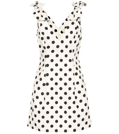 Shop Zimmermann Corsage Dotted Linen Dress In White