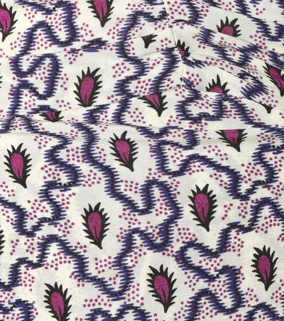 Shop Isabel Marant Arodie Printed Silk Dress In Multicoloured