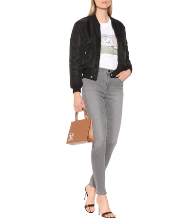 Shop J Brand Maria High-rise Skinny Jeans In Grey