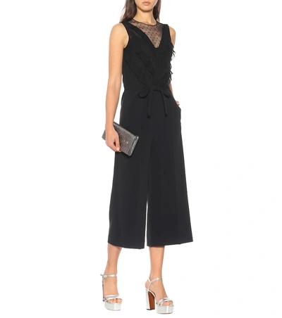Shop Red Valentino Cady Crêpe Jumpsuit In Black