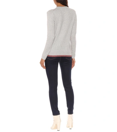 Shop Coach Wool And Cashmere Sweater In Grey
