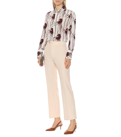 Shop Chloé Printed Silk Shirt In Multicoloured