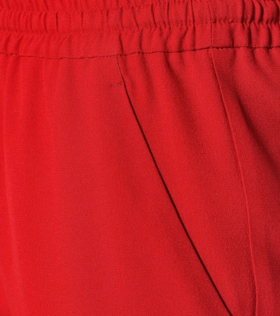 Shop Red Valentino Crêpe Slim Pants In Red