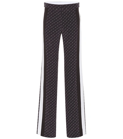 Shop Stella Mccartney High-rise Wide-leg Silk Pants In Black