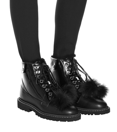 Shop Jimmy Choo The Voyager Snow Flat Ankle Boots In Black