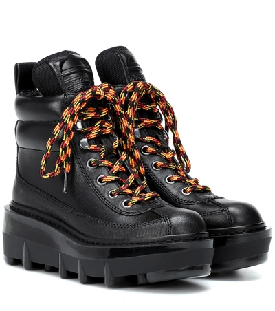 Shop Marc Jacobs Shay Leather Hiking Boots In Black