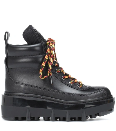 Shop Marc Jacobs Shay Leather Hiking Boots In Black