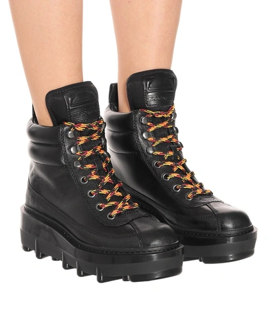Shop Marc Jacobs Shay Leather Hiking Boots In Black
