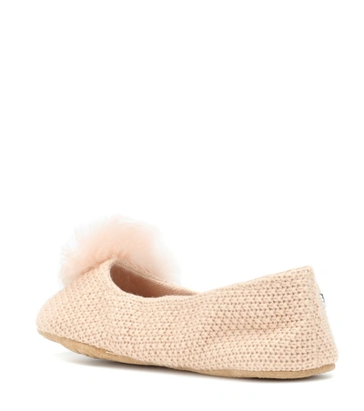 Shop Ugg Andi Cotton Knit Slippers In Pink