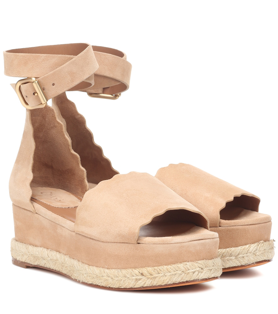 chloe scalloped platform espadrille sandal