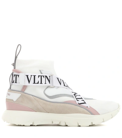 Shop Valentino Heroes Her Sneakers In White