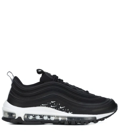 Shop Nike Air Max 97 Lx Leather Sneakers In Black