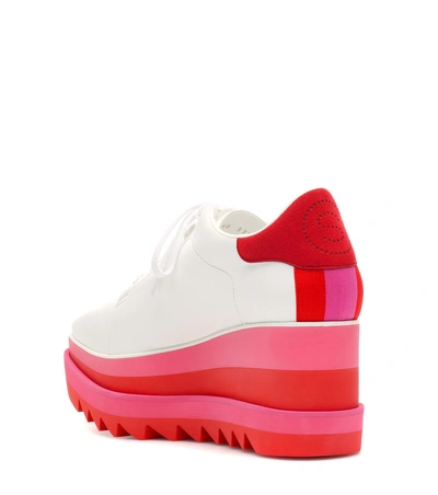 Shop Stella Mccartney Sneak-elyse Platform Sneakers In White