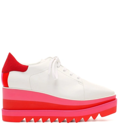 Shop Stella Mccartney Sneak-elyse Platform Sneakers In White