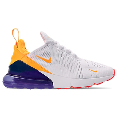 Shop Nike Women's Air Max 270 Casual Shoes In White Size 5.0