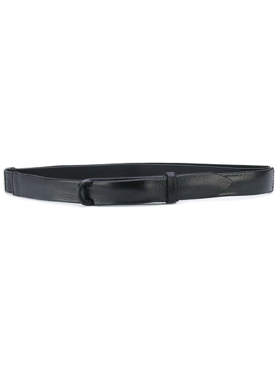 Shop Orciani Slim Belt - Black