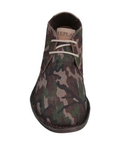 Shop Replay Boots In Military Green
