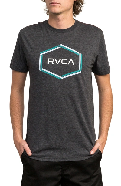 Shop Rvca Hexest Graphic T-shirt In Black