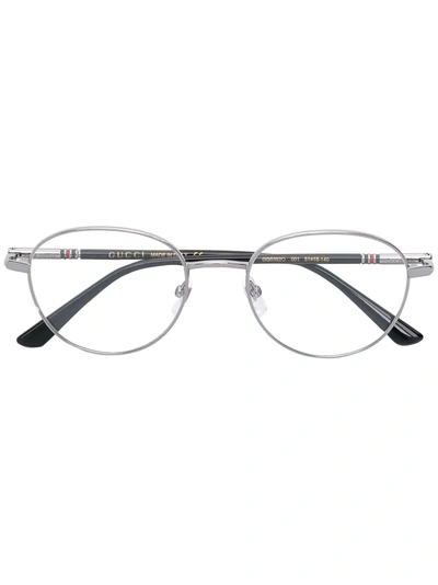 Shop Gucci Eyewear Round Frame Glasses - Black