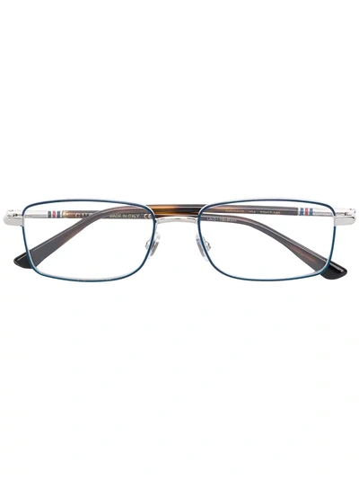 Shop Gucci Eyewear Rectangular Frame Glasses - Brown