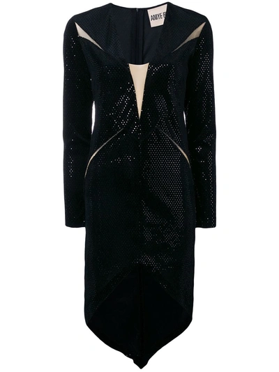 Shop Aniye By Asymmetric Hem Dress In Black