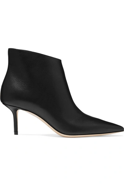 Shop Jimmy Choo Marinda 65 Leather Ankle Boots In Black