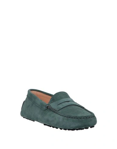 Shop Tod's Loafers In Deep Jade