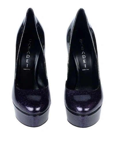 Shop Casadei Pumps In Purple