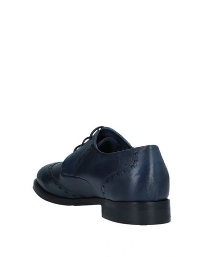 Shop Alexander Hotto Laced Shoes In Dark Blue