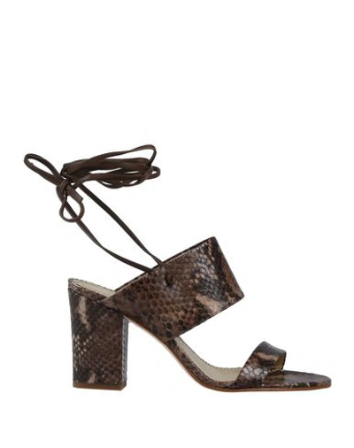 Shop Antonio Barbato Sandals In Khaki