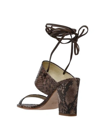 Shop Antonio Barbato Sandals In Khaki