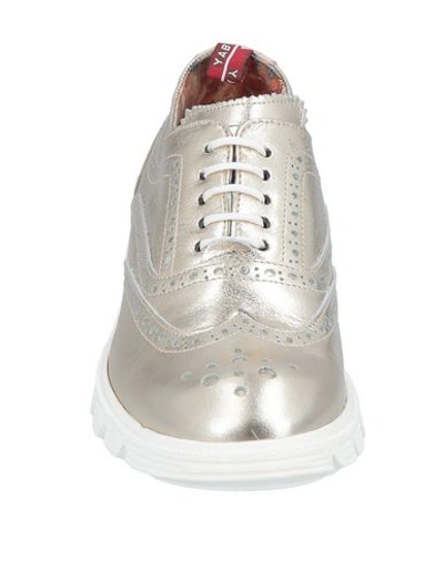 Shop Yab Laced Shoes In Platinum