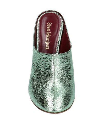Sies Marjan Mules In Light Green