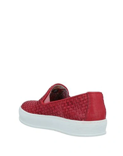 Shop Yab Sneakers In Red