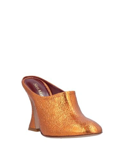 Sies Marjan Woman Mules & Clogs Copper Size 8 Soft Leather In Copper
