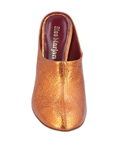Sies Marjan Woman Mules & Clogs Copper Size 8 Soft Leather In Copper