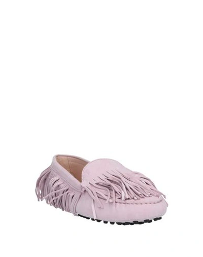 Tod's Loafers In Purple