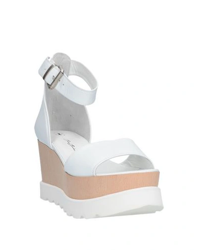 Shop Bruno Bordese Sandals In White