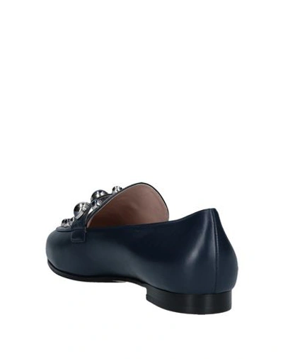 Shop Alberto Gozzi Loafers In Dark Blue