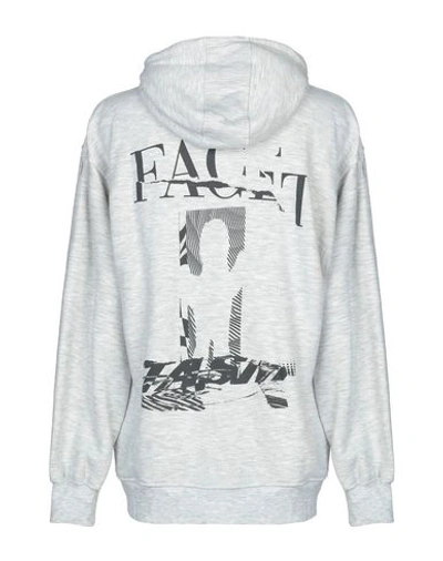 Shop Facetasm Hooded Sweatshirt In Light Grey