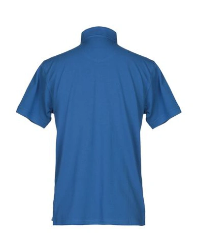 Shop Fred Perry Polo Shirts In Azure