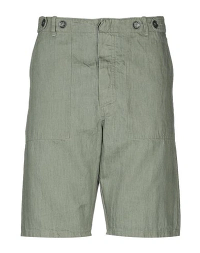 Shop Ermanno Gallamini Shorts & Bermuda In Military Green