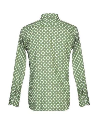 Shop Danolis Shirts In Emerald Green