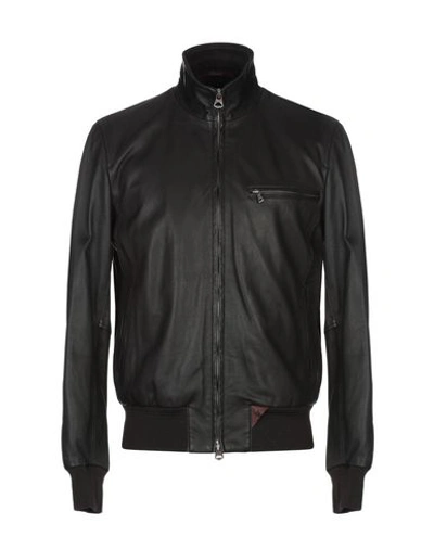 Shop Stewart Man Jacket Dark Brown Size L Soft Leather