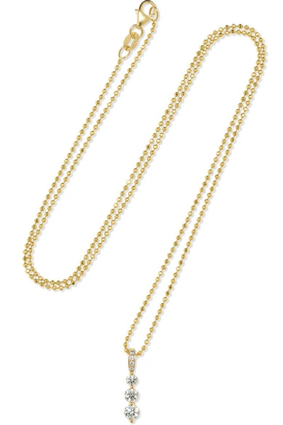 Shop Anita Ko Twiggy Small 18-karat Gold Diamond Necklace