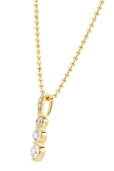 Shop Anita Ko Twiggy Small 18-karat Gold Diamond Necklace