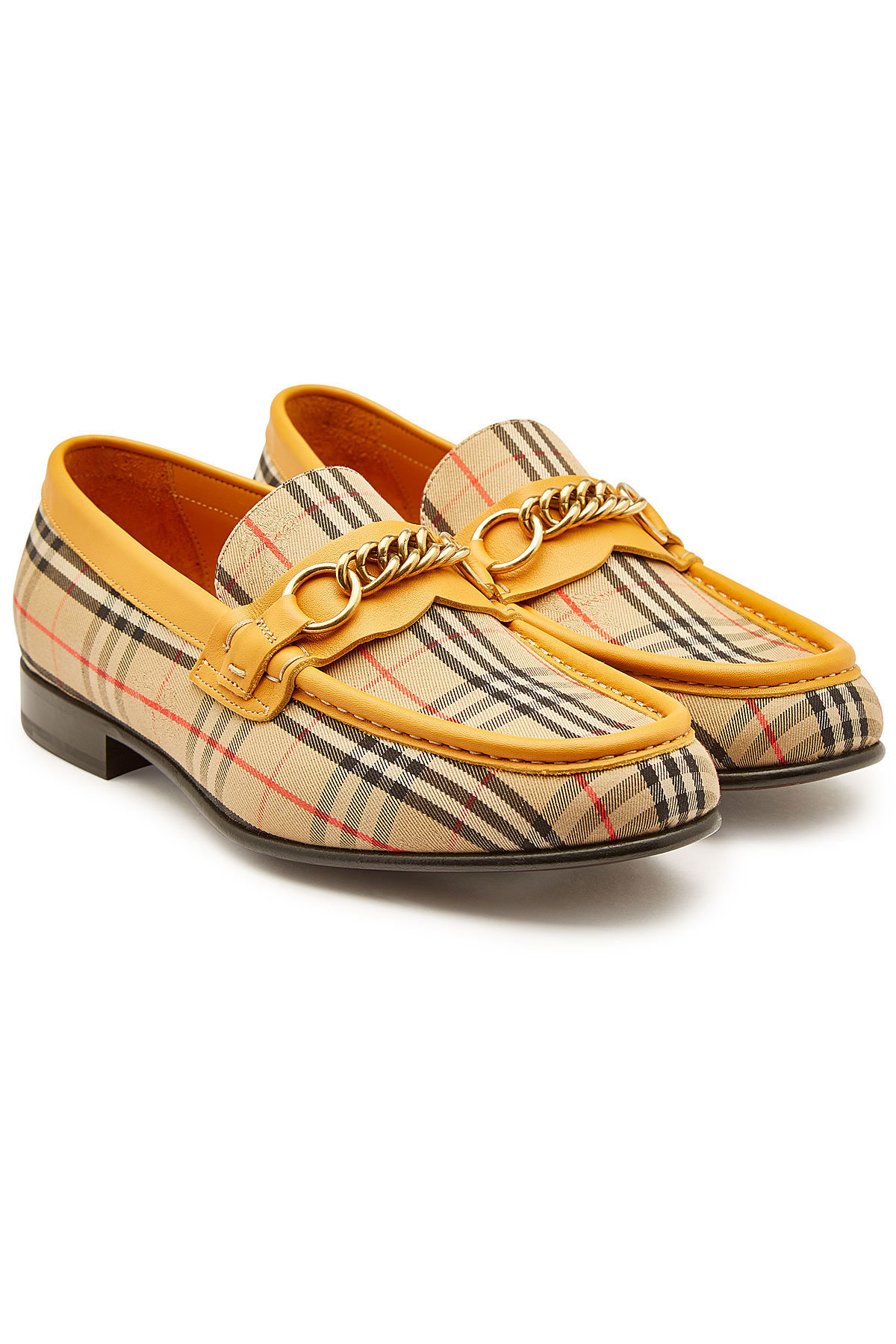Burberry Moorley Leather Loafers In 