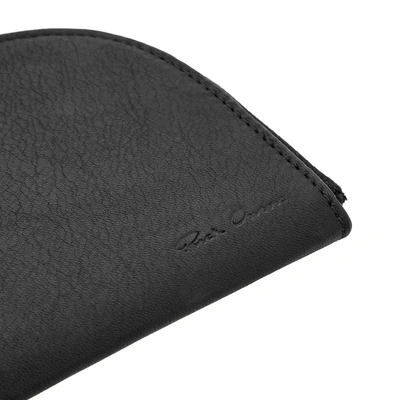 Shop Rick Owens Small Zip Wallet In Black